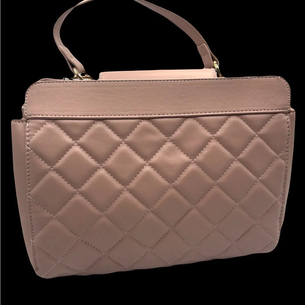 Badgley Mischka Blush Pink Quilted Mini Tote NWT! - Picture 4 of 5